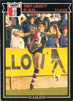 1987 Scanlens VFL #111 Tony Lockett Front